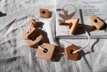 Load image into Gallery viewer, Wooden Lacing Toy with Geometry Shapes