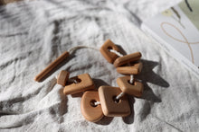 Load image into Gallery viewer, Wooden Lacing Toy with Geometry Shapes