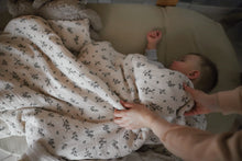 Load image into Gallery viewer, Muslin Filled Blanket - Bluebell