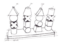 Load image into Gallery viewer, Wooden Story - Extra Large Natural Stacking Toy