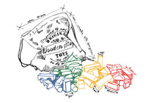 Load image into Gallery viewer, Wooden Story - Rainbow Blocks in Sack 100pc