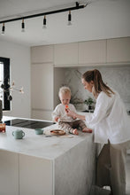 Load image into Gallery viewer, Mushie Silicone Feeding Spoons | Blush/Shifting Sand