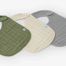 Load image into Gallery viewer, Muslin Classic Bib - Fern (3 pack)