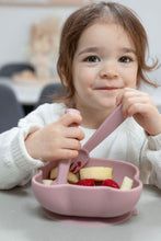 Load image into Gallery viewer, Feedie Fork & Spoon Set | Dusty Rose