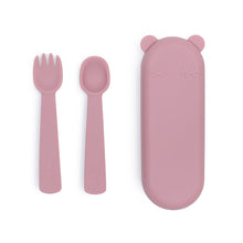 Load image into Gallery viewer, Feedie Fork & Spoon Set | Dusty Rose