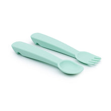 Load image into Gallery viewer, Feedie Fork & Spoon Set | Mint