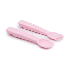 Load image into Gallery viewer, Feedie Fork & Spoon Set | Powder Pink