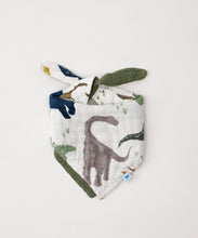 Load image into Gallery viewer, Reversible Muslin Bandana Bib - Dino Friends