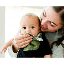 Load image into Gallery viewer, Reversible Muslin Bandana Bib - Dino Friends