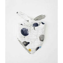 Load image into Gallery viewer, Reversible Muslin Bandana Bib - Planetary