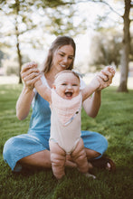 Load image into Gallery viewer, Reversible Muslin Bandana Bib - Watercolour Roses