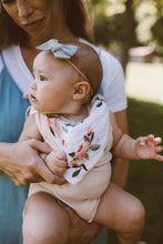 Load image into Gallery viewer, Reversible Muslin Bandana Bib - Watercolour Roses