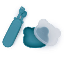 Load image into Gallery viewer, Feedie Fork & Spoon Set | Blue Dusk