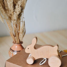 Load image into Gallery viewer, Hopping Bunny Pull Toy
