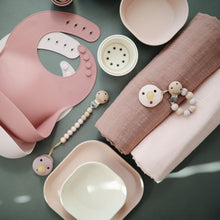 Load image into Gallery viewer, Mushie Silicone Baby Bib | Blush
