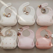 Load image into Gallery viewer, Mushie Silicone Baby Bib | Blush