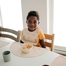 Load image into Gallery viewer, Mushie Silicone Baby Bib | Rainbow