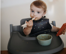 Load image into Gallery viewer, Mushie Silicone Feeding Spoons | Blush/Shifting Sand