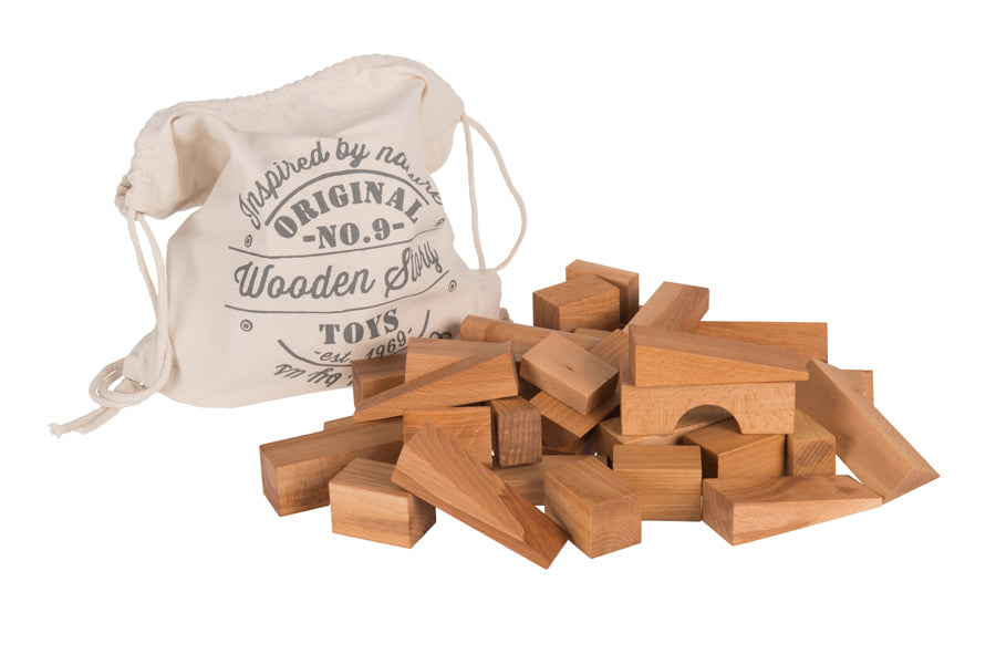 Wooden Story - Extra Large Natural Blocks in Sack 50pc