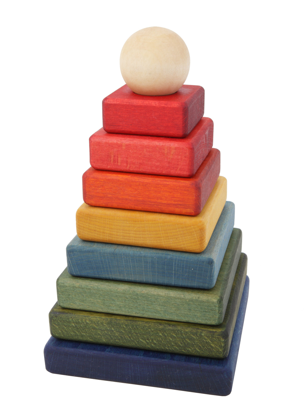 Wooden Story - Rainbow Pyramid Stacker
