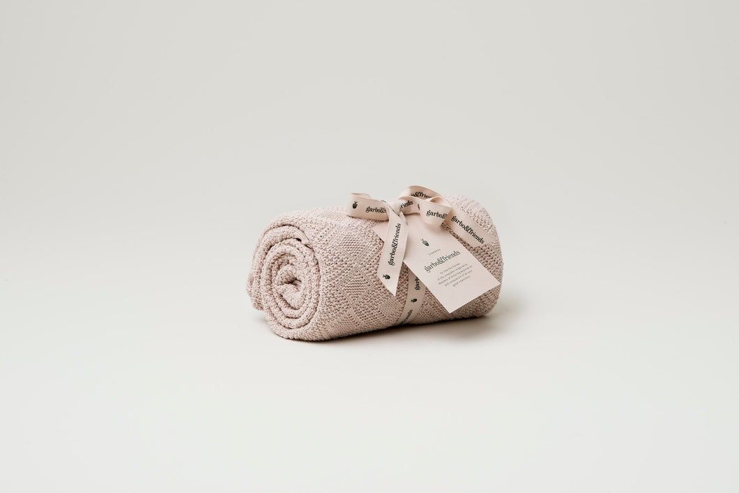 Ollie Cotton Blanket | Pink
