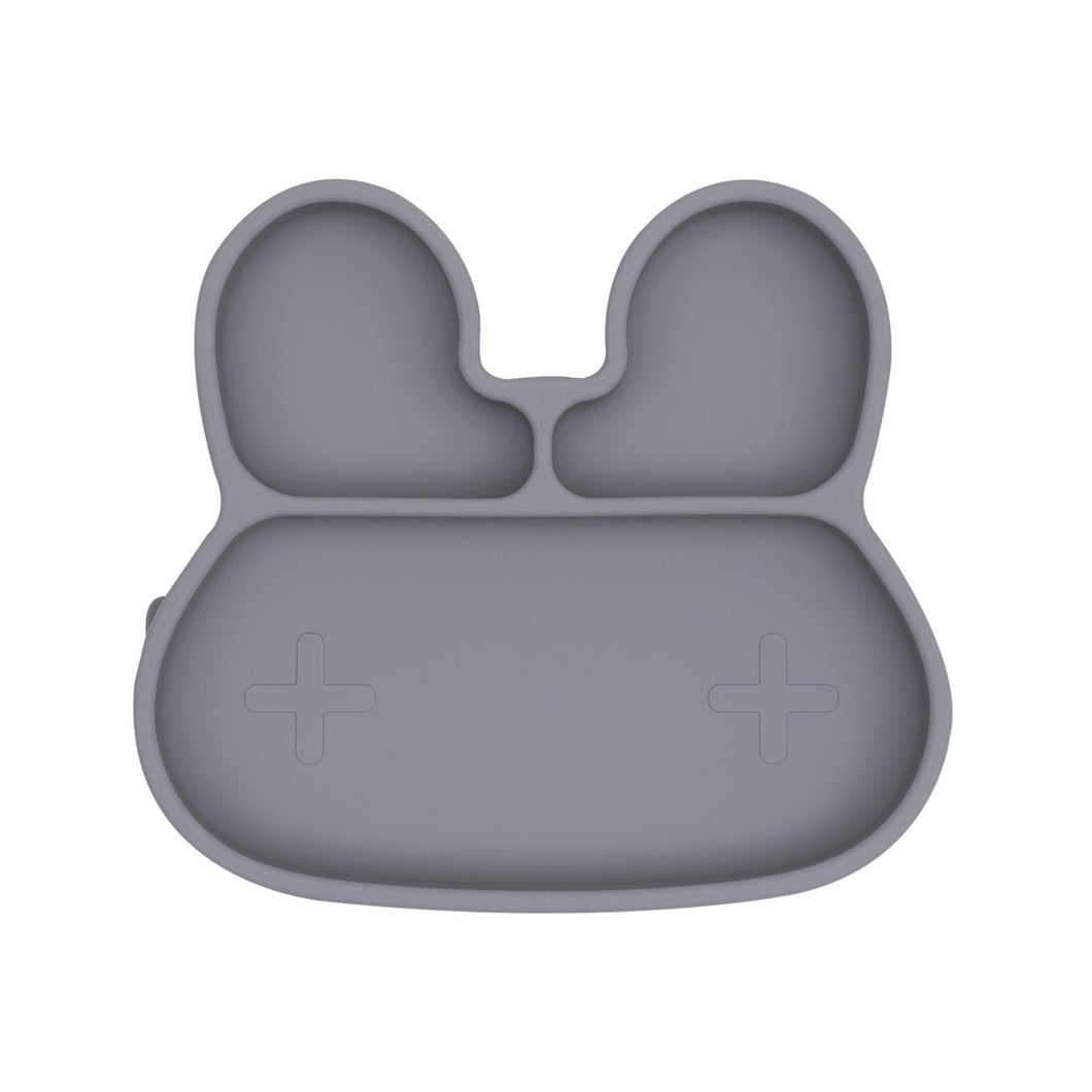 Bunny Stickie Plate | Grey