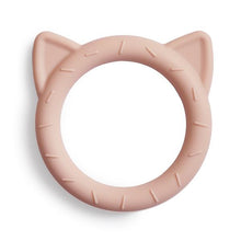 Load image into Gallery viewer, Mushie Cat Teether | Blush

