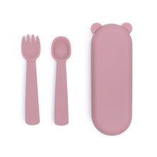 Load image into Gallery viewer, Feedie Fork &amp; Spoon Set | Dusty Rose
