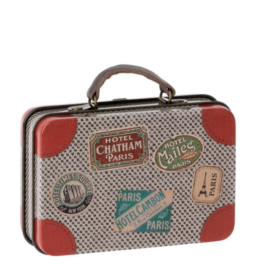 Maileg Metal Travel Suitcase Grey