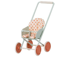 Load image into Gallery viewer, Maileg Stroller Micro Sky Blue
