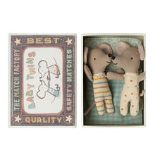 Load image into Gallery viewer, Maileg Twins Baby Mice in Matchbox
